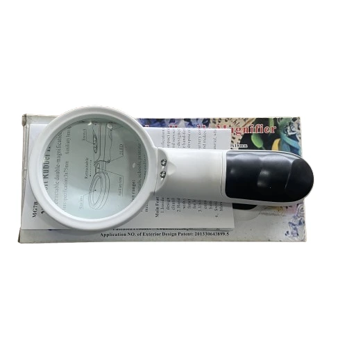 Magnifying Glass 3×75mm Double Magnification Magnifier with 2 LED Light