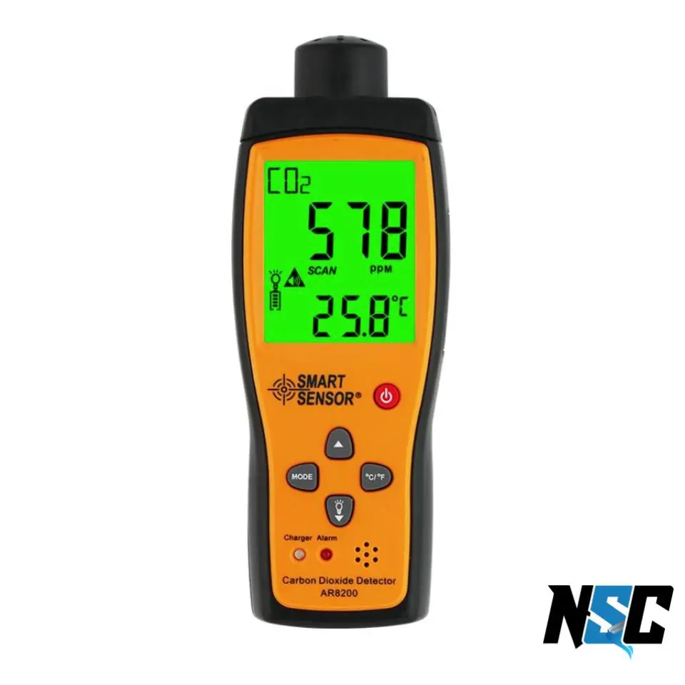 Smart Sensor AR8200 Carbon Dioxide Detector CO2 Meter 