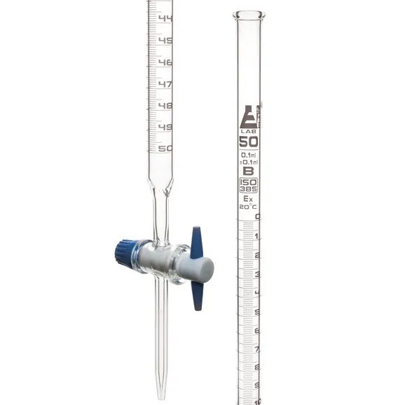 Glass Burette 50ml PTFE Stopcock