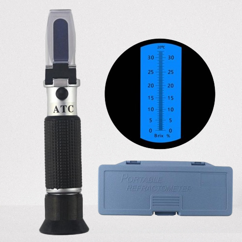 ATC Hydrometer in Wine Making Brix 0-32% Refractometer